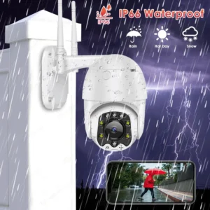 OEM 3MP Tuya Smart PTZ IP Camera 4G LTE IP66 Outdoor Security Home CCTV Dome Surveillance Camera With Auto Rotate Tracking