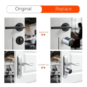OEM ODM Waterproof Smart Lock WIFI APP Smart Door Lock Aluminum Fingerprint Inside Digital Handle Keyless Tuya Smart Lock