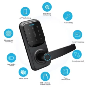 Hot Selling Fechadura Electronica Serrure De Porte Cerradura Inteligente Bedroom Digital Fingerprint Smart Door Lock