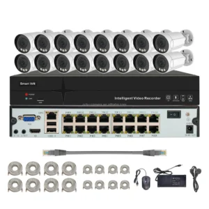 16 Channel 4K 8 Mp NVR PoE IP Camera Kit